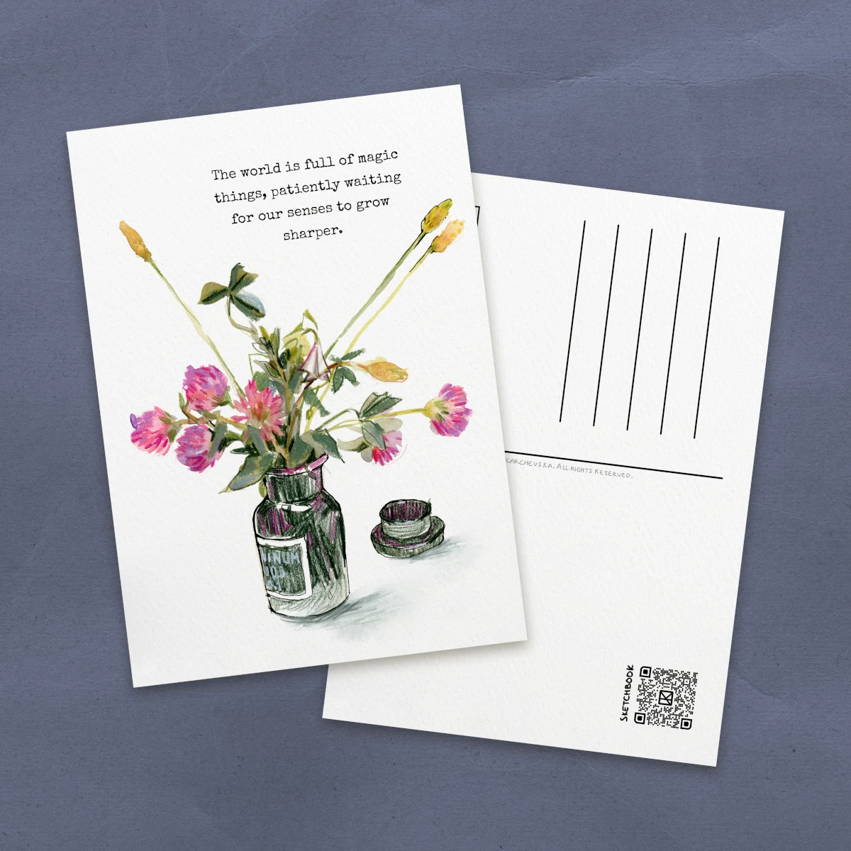 Postal ramo de trébol