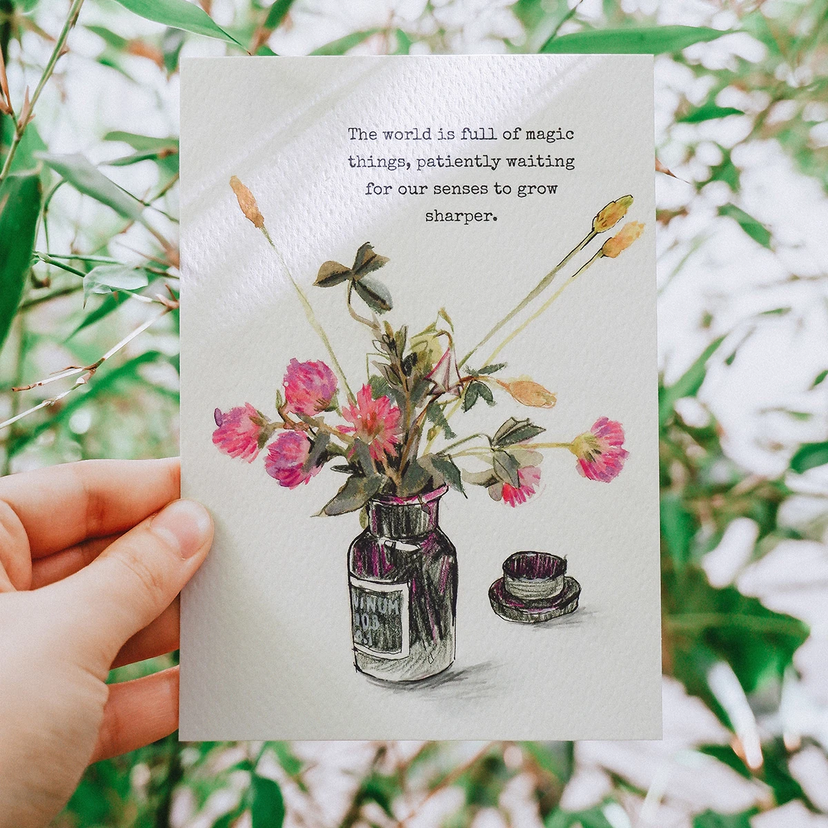 Postal ramo de trébol