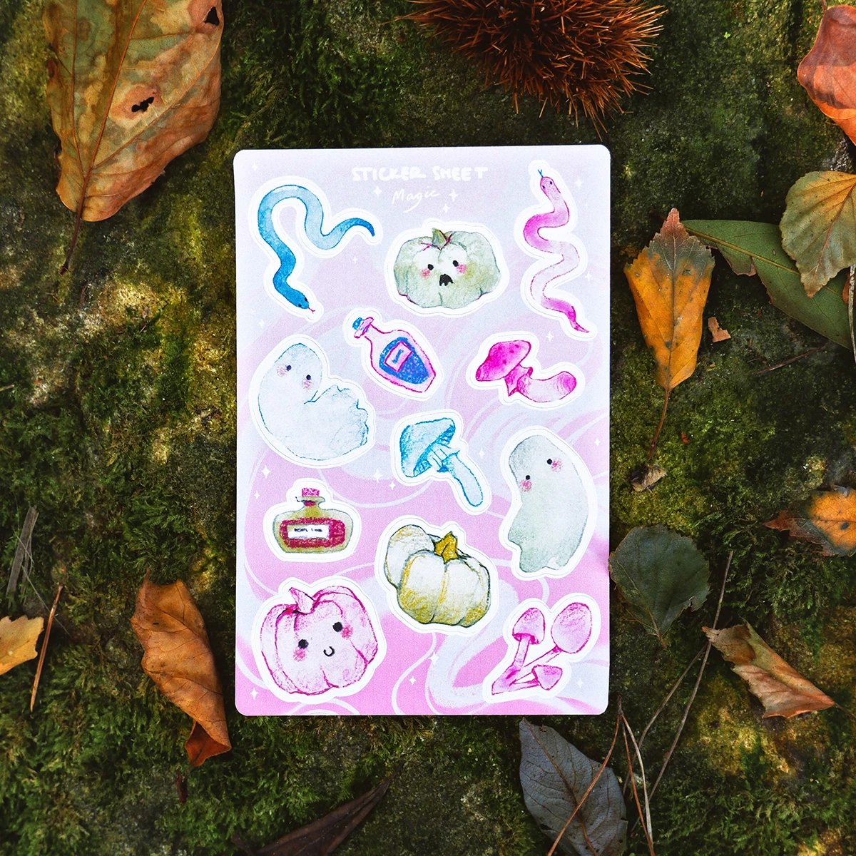 Magic Halloween – Paper Sticker Sheet