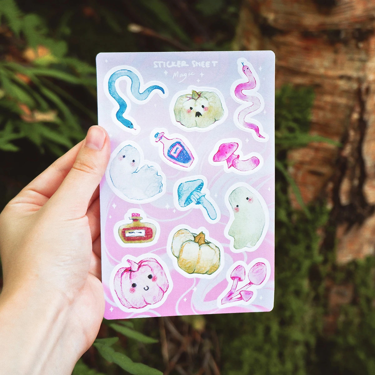 Magic Halloween – Paper Sticker Sheet