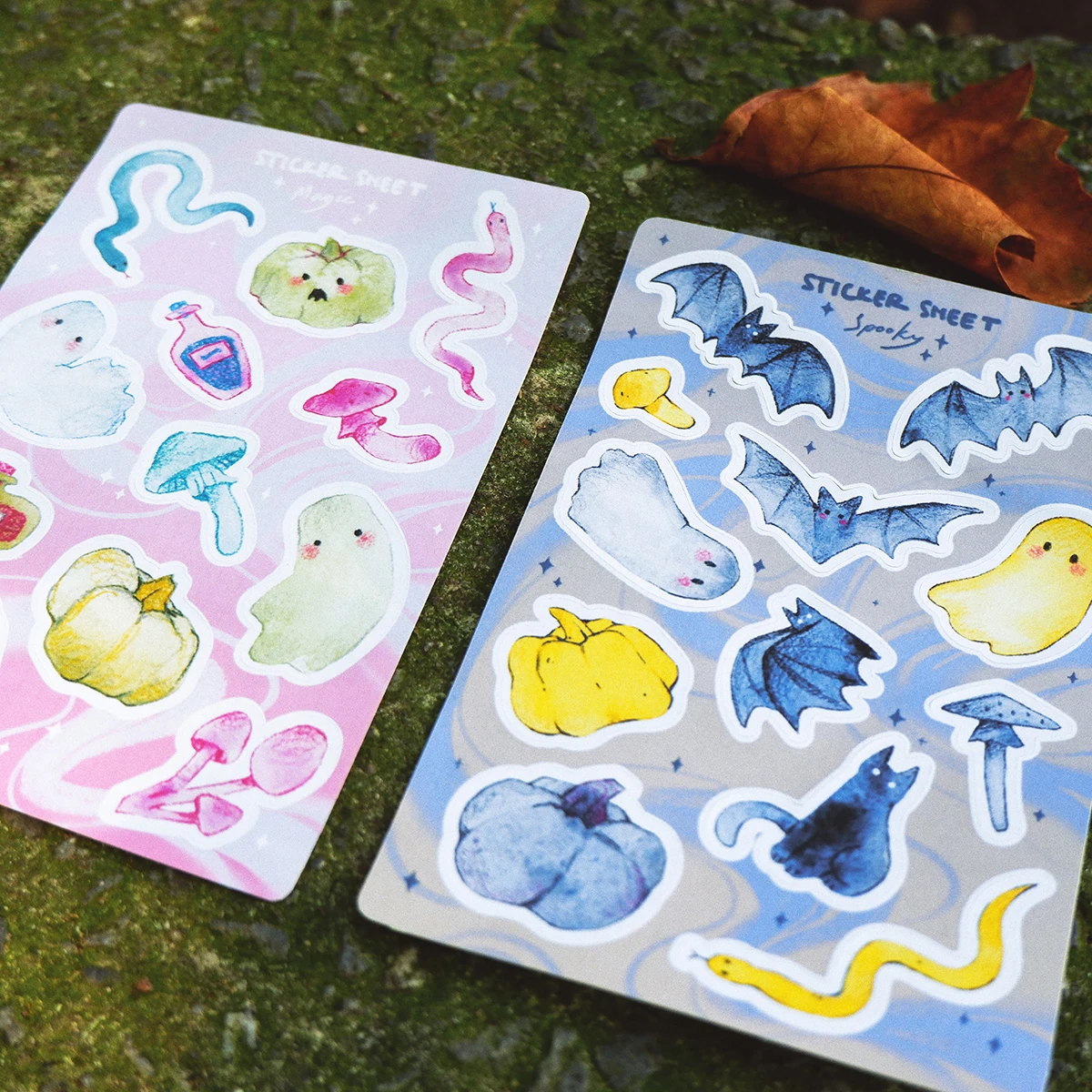 Set de pegatinas mágicas y espeluznantes