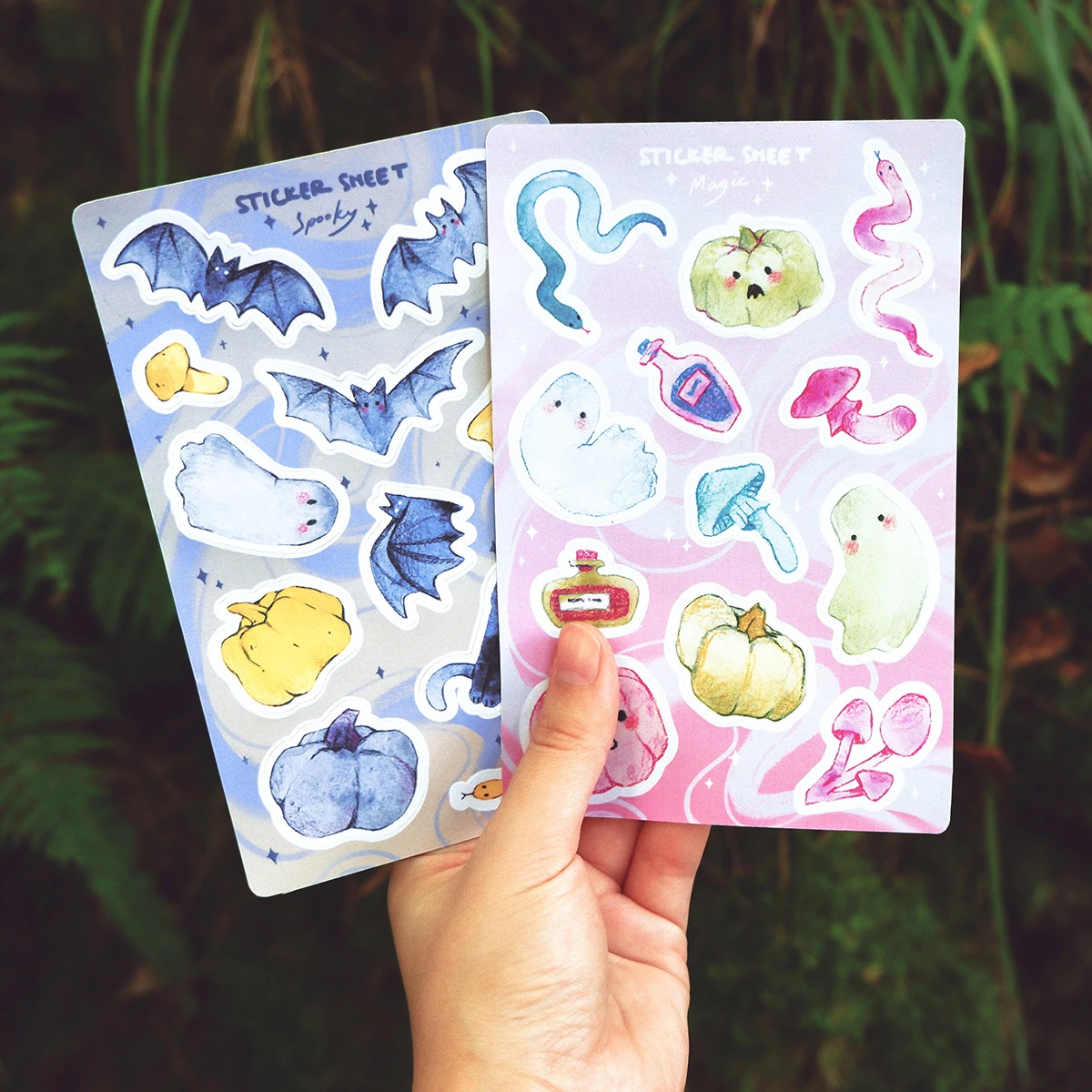 Spooky & Magic Halloween – Paper Sticker Sheet Set