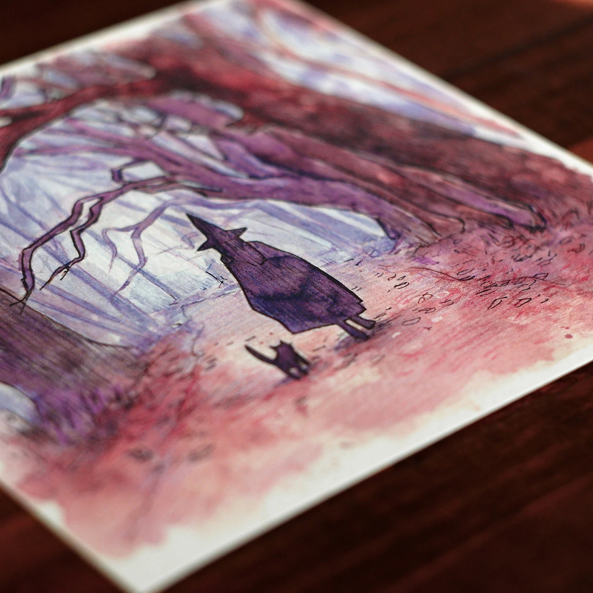 Postal de una joven bruja