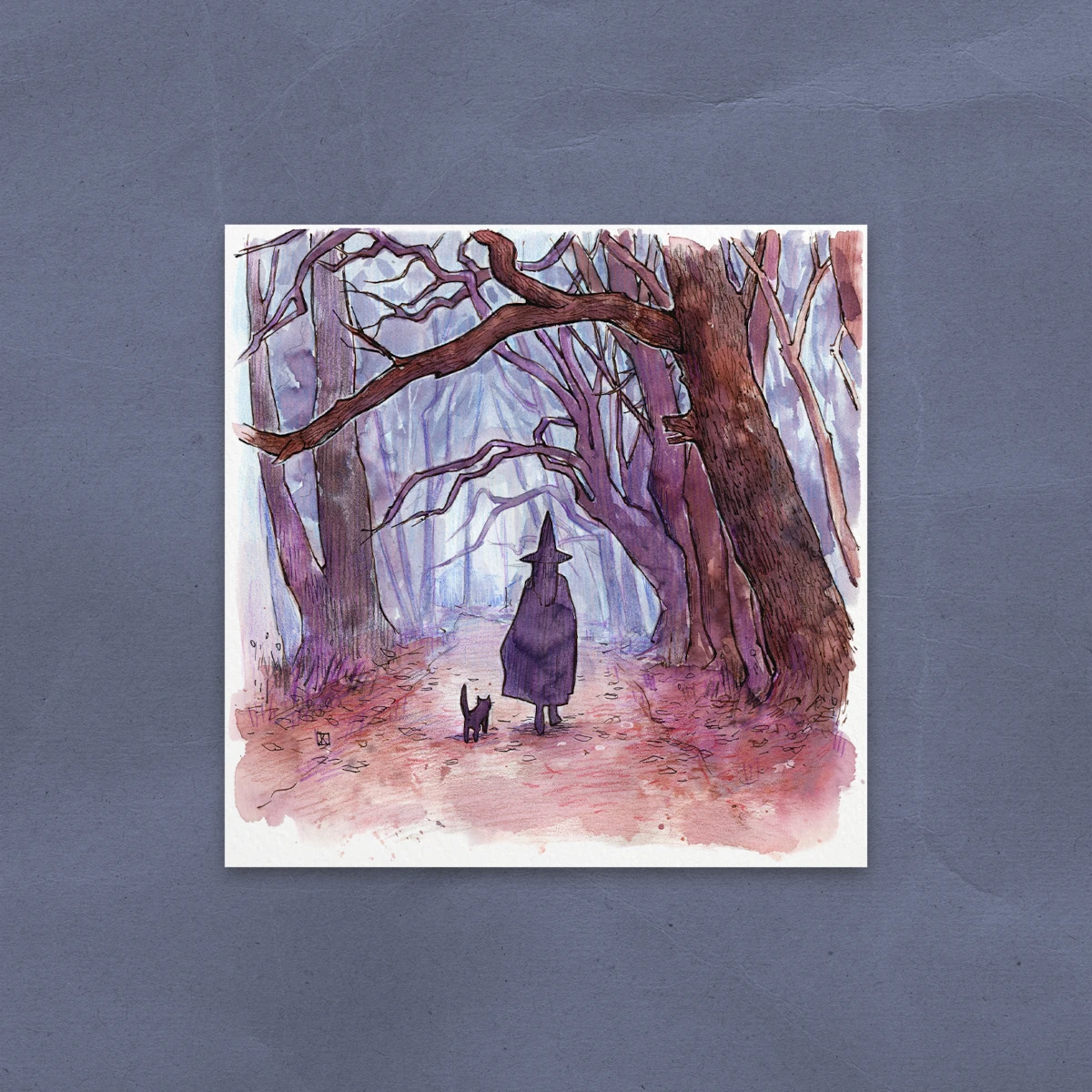 Postal de una joven bruja